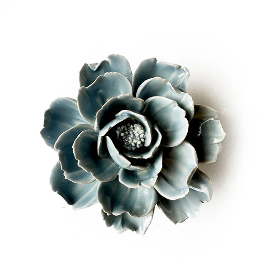 Pale Blue Ceramic Flower